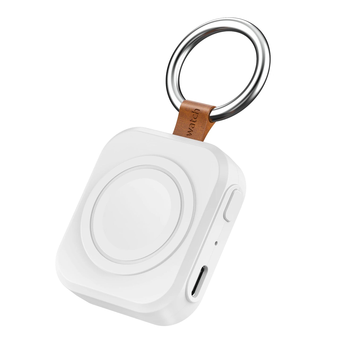 Portable Wireless Charger for Apple Watch | Magnetic Fast Charging Keychain (All Series)