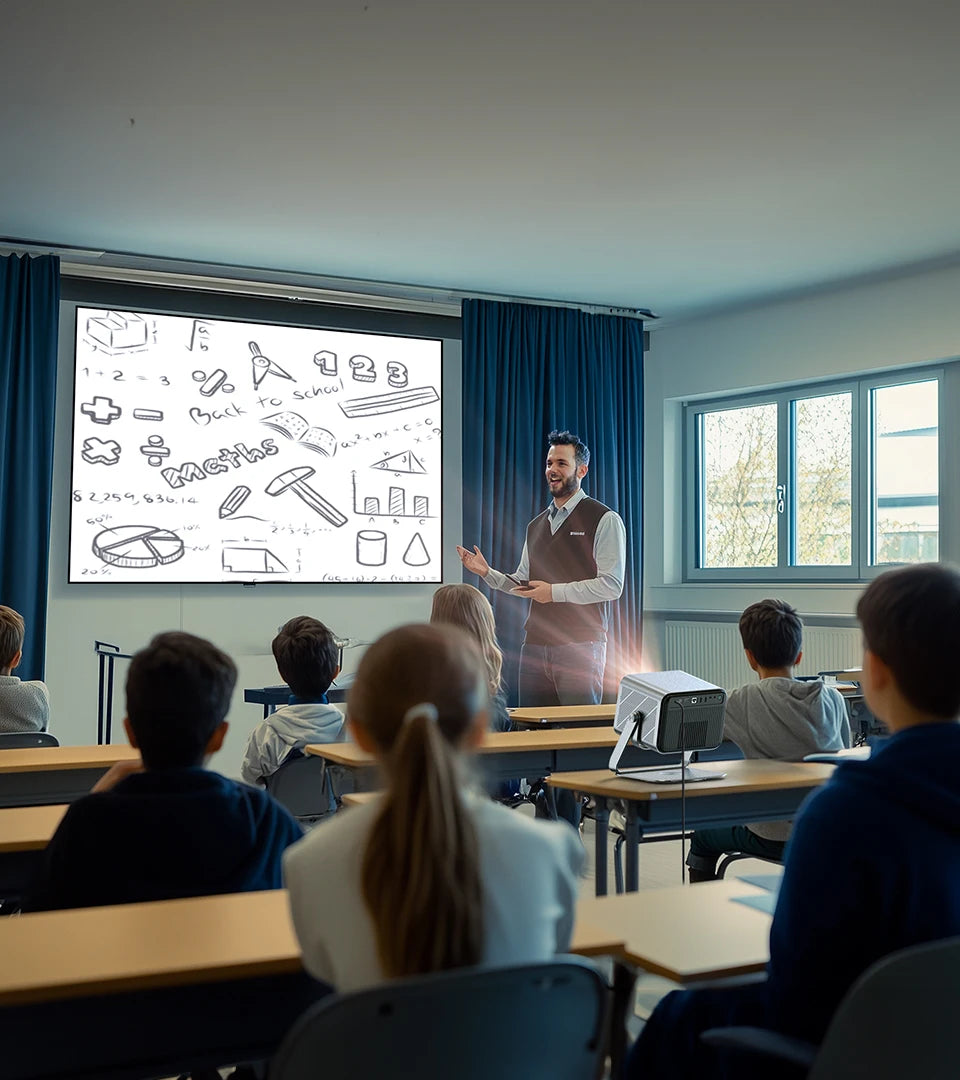 Smart Projector – 2200 ANSI, Full HD 1080P, 4K Support, Android TV