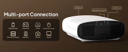 Smart Projector – Full HD 1080P, 4K Support, WiFi & Bluetooth