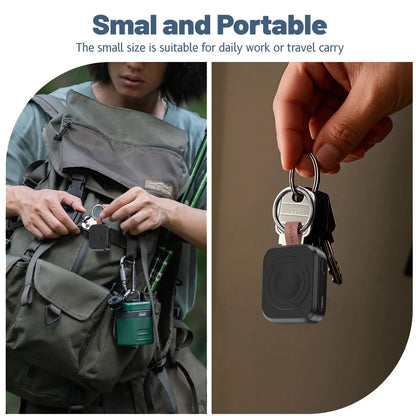 Portable Wireless Charger for Apple Watch | Magnetic Fast Charging Keychain (All Series)