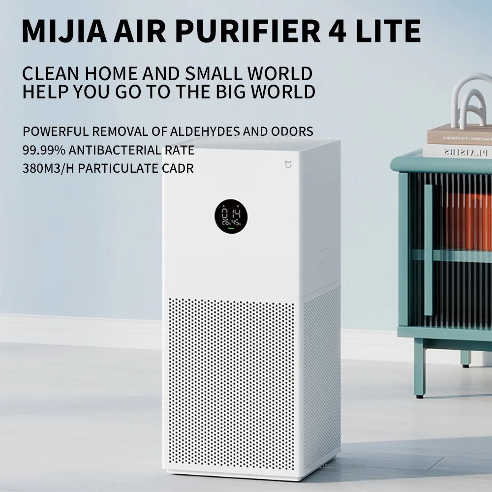 Smart Air Purifier 4 Lite – HEPA, PM2.5 Sensor & Smart App Control