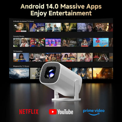 P30 Pro Mini Projector – Android 14, WiFi 6 & 4K Support