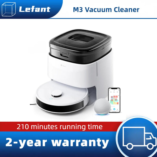 Lefant M3/M3L Robot Vacuum & Mop – 12000Pa Smart Cleaning System