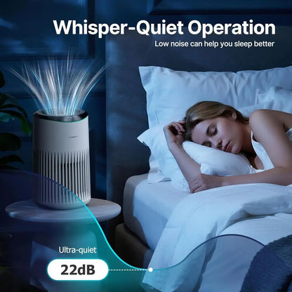 2-Pack Mini Air Purifier – Quiet, Portable & Aromatherapy Ready