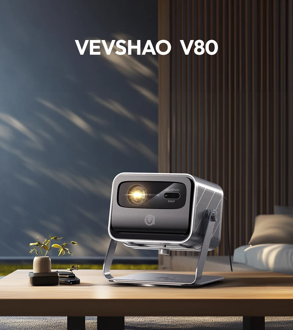 Smart Projector – 2200 ANSI, Full HD 1080P, 4K Support, Android TV