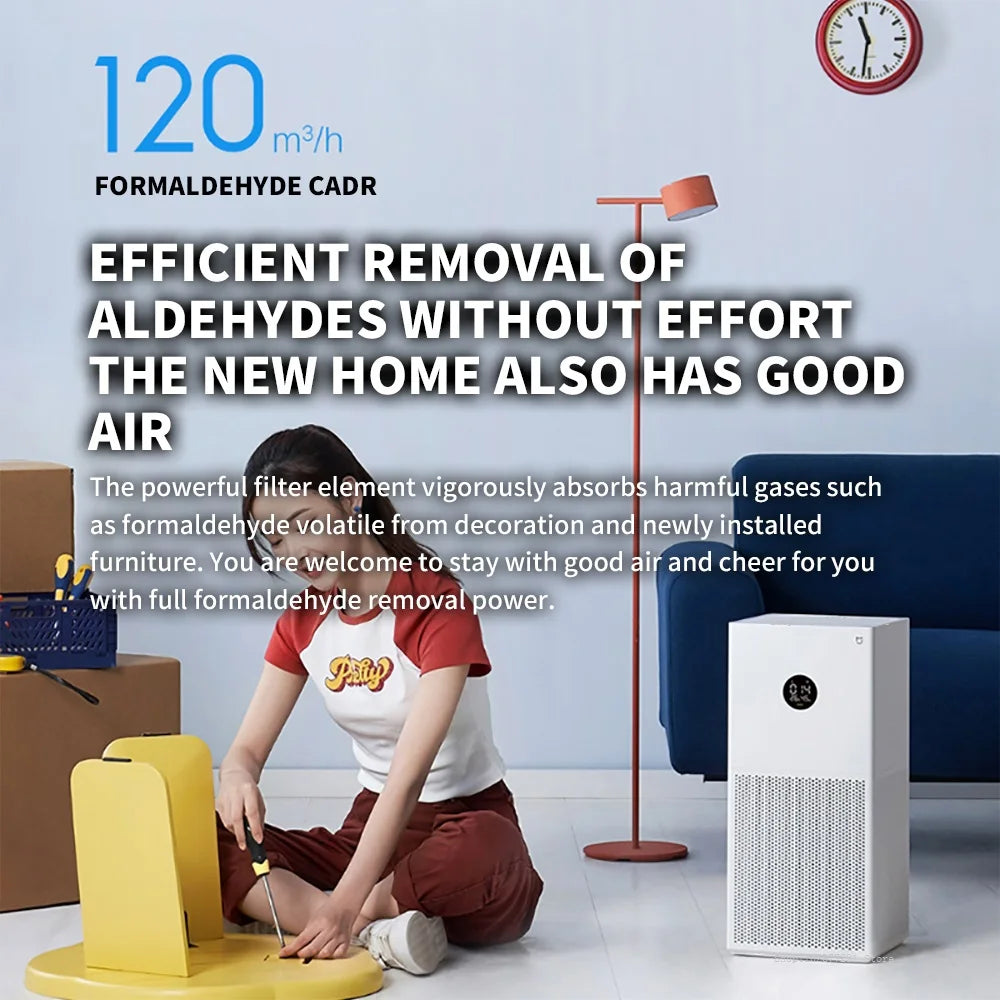 Smart Air Purifier 4 Lite – HEPA, PM2.5 Sensor & Smart App Control