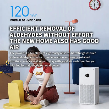 Smart Air Purifier 4 Lite – HEPA, PM2.5 Sensor & Smart App Control