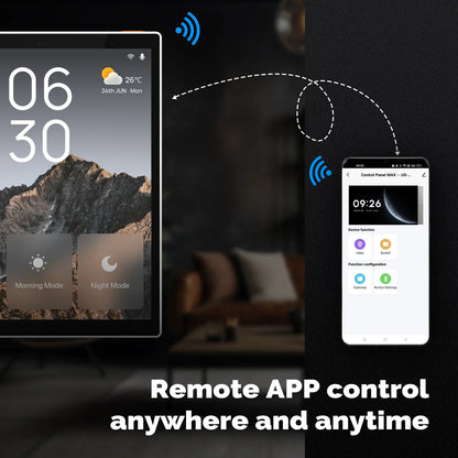 Smart Home Touch Control Panel with WiFi, Built-In Zigbee Hub & Alexa Voice Control