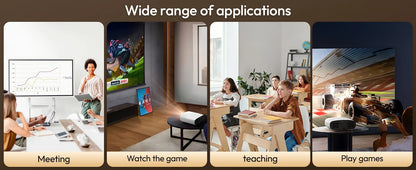 Smart Projector – Full HD 1080P, 4K Support, WiFi & Bluetooth
