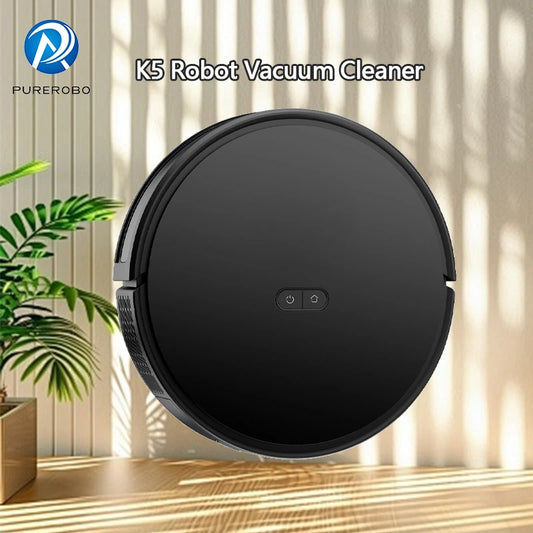 PureRobo K5 Robot Vacuum & Mop – 3000Pa Suction, Smart Navigation, App Control