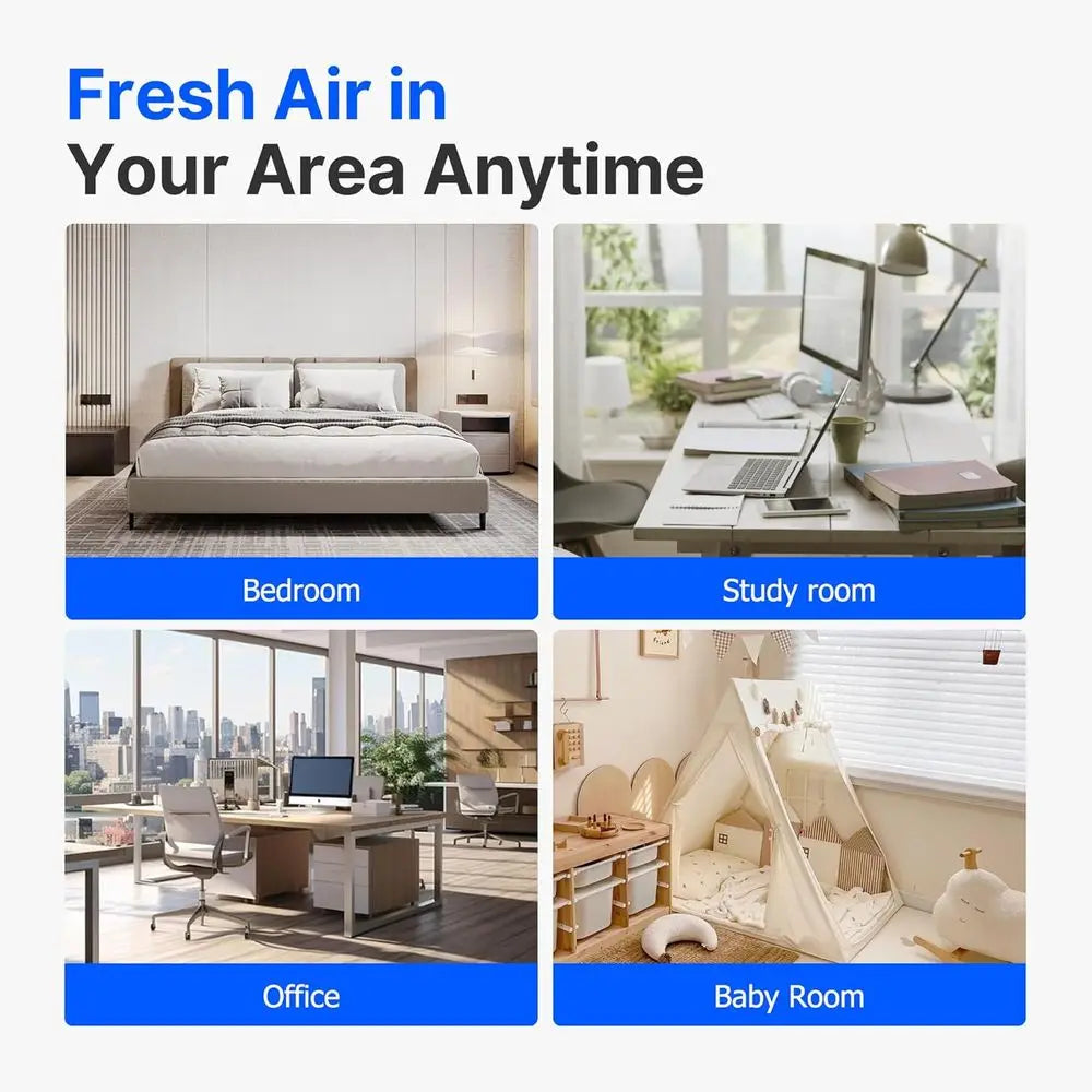 2-Pack Mini Air Purifier – Quiet, Portable & Aromatherapy Ready