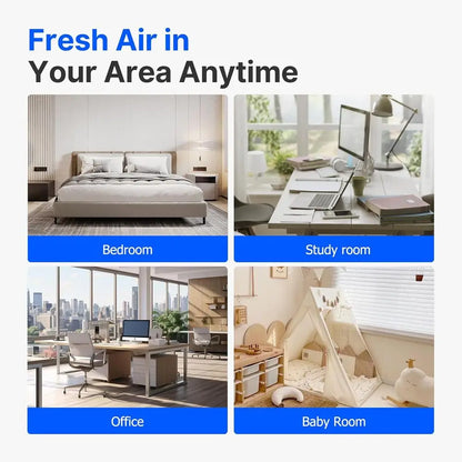 2-Pack Mini Air Purifier – Quiet, Portable & Aromatherapy Ready