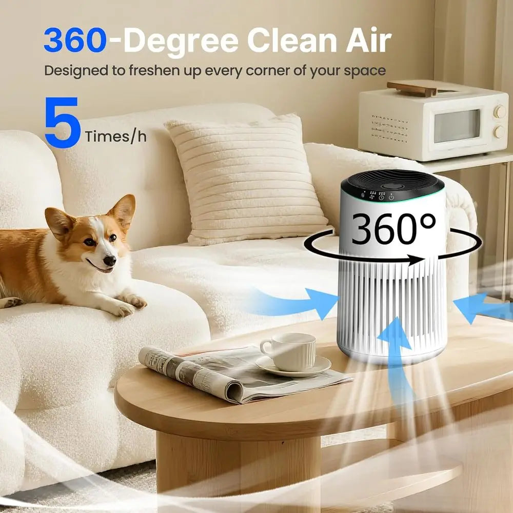 2-Pack Mini Air Purifier – Quiet, Portable & Aromatherapy Ready