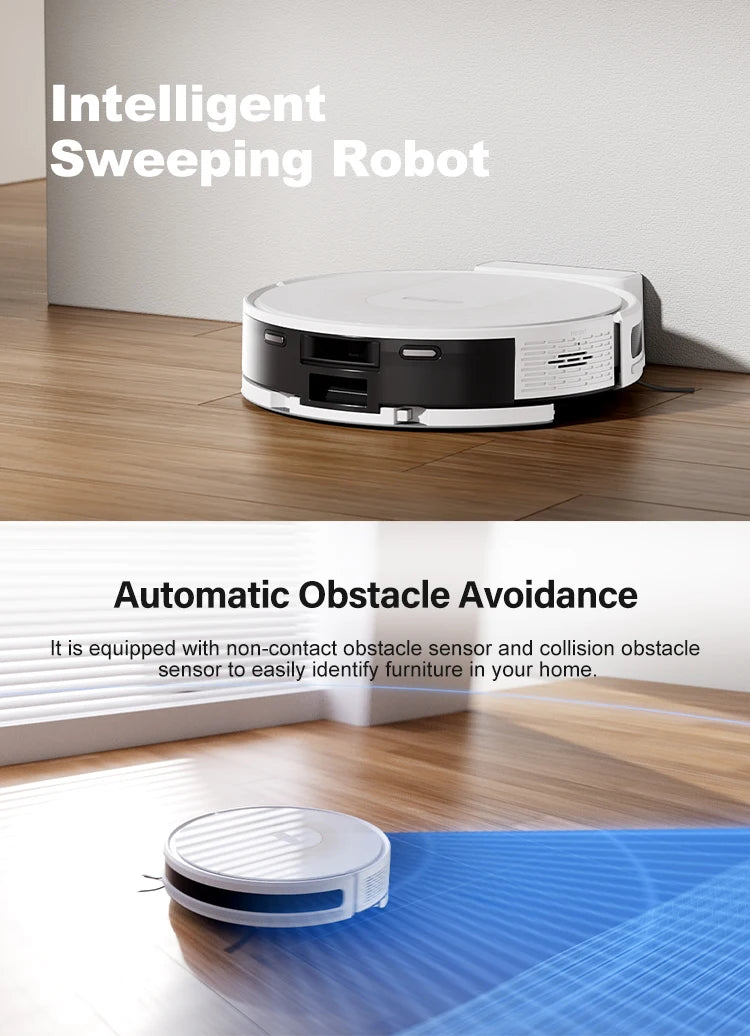 PureRobo K5 Robot Vacuum & Mop – 3000Pa Suction, Smart Navigation, App Control