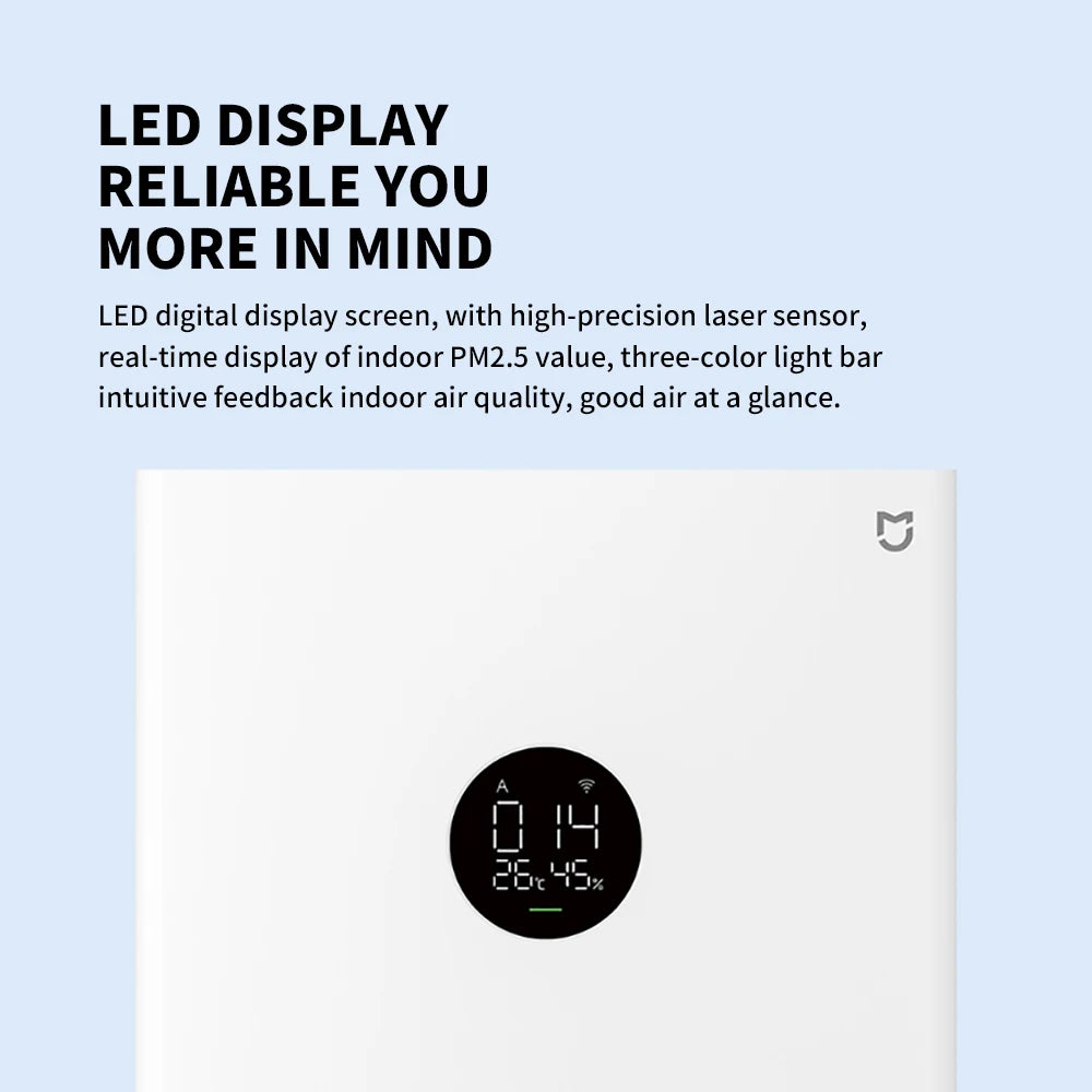 Smart Air Purifier 4 Lite – HEPA, PM2.5 Sensor & Smart App Control