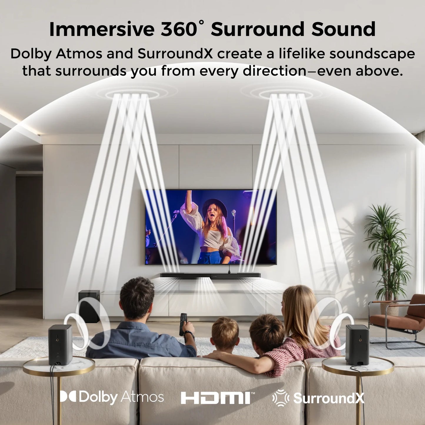 ULTIMEA F40 Soundbar – Dolby Atmos 5.1.2 Home Theater System