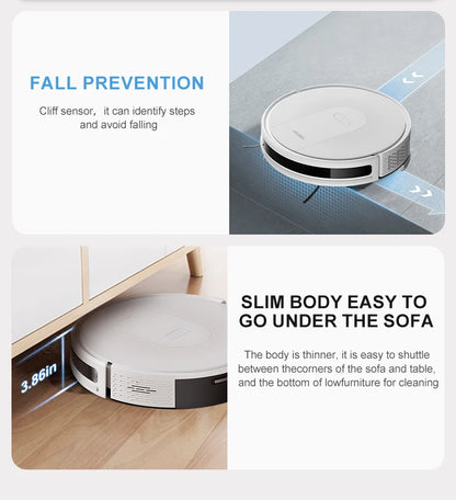 PureRobo K5 Robot Vacuum & Mop – 3000Pa Suction, Smart Navigation, App Control