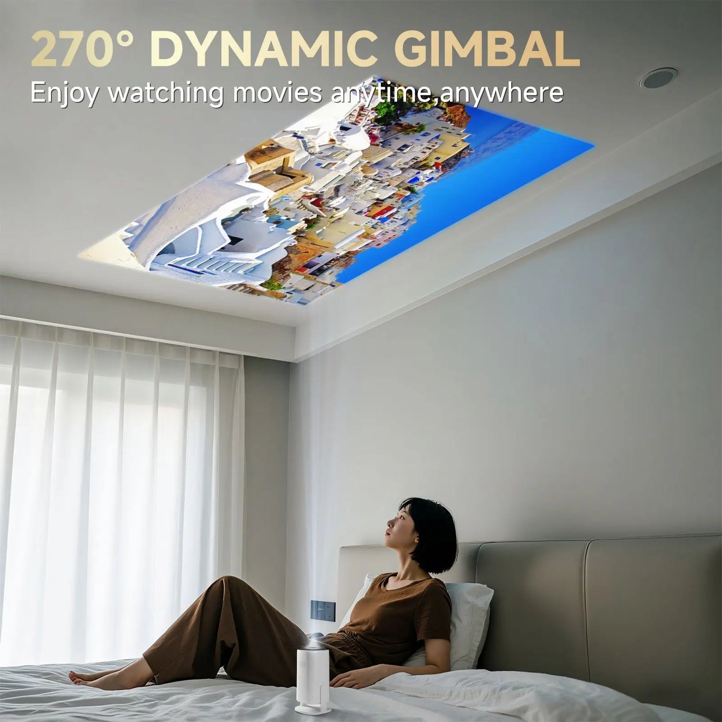 P30 Pro Mini Projector – Android 14, WiFi 6 & 4K Support