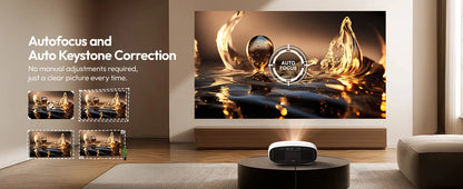 Smart Projector – Full HD 1080P, 4K Support, WiFi & Bluetooth