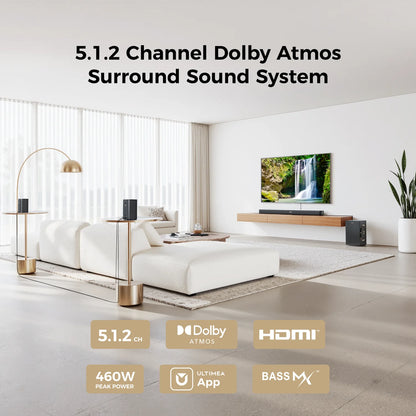 ULTIMEA F40 Soundbar – Dolby Atmos 5.1.2 Home Theater System