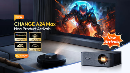 Smart Projector – Full HD 1080P, 4K Support, WiFi & Bluetooth