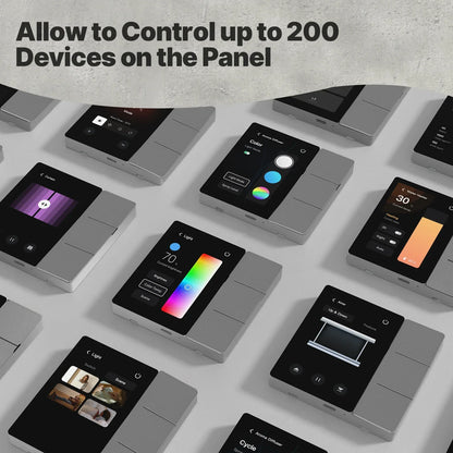 Smart Home Touch Control Panel with WiFi, Bluetooth Sigmesh Hub & 3 Relay Switches