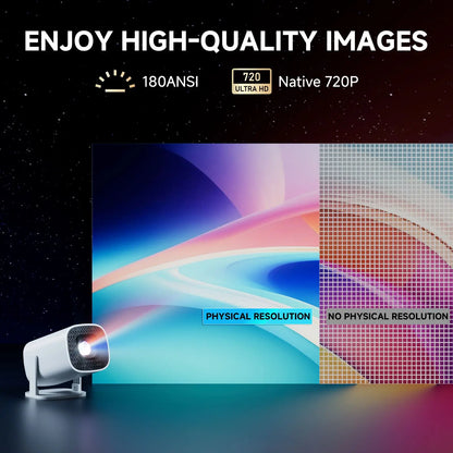 P30 Pro Mini Projector – Android 14, WiFi 6 & 4K Support