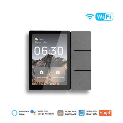 Smart Home Touch Control Panel with WiFi, Bluetooth Sigmesh Hub & 3 Relay Switches