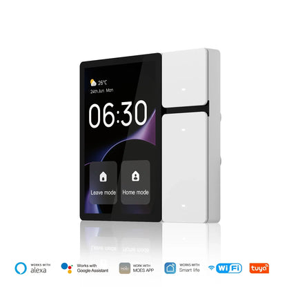 Smart Home Control Panel with WiFi, IR Remote, Bluetooth Sigmesh Hub & 3 Relays