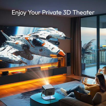 Smart Projector – 2200 ANSI, Full HD 1080P, 4K Support, Android TV