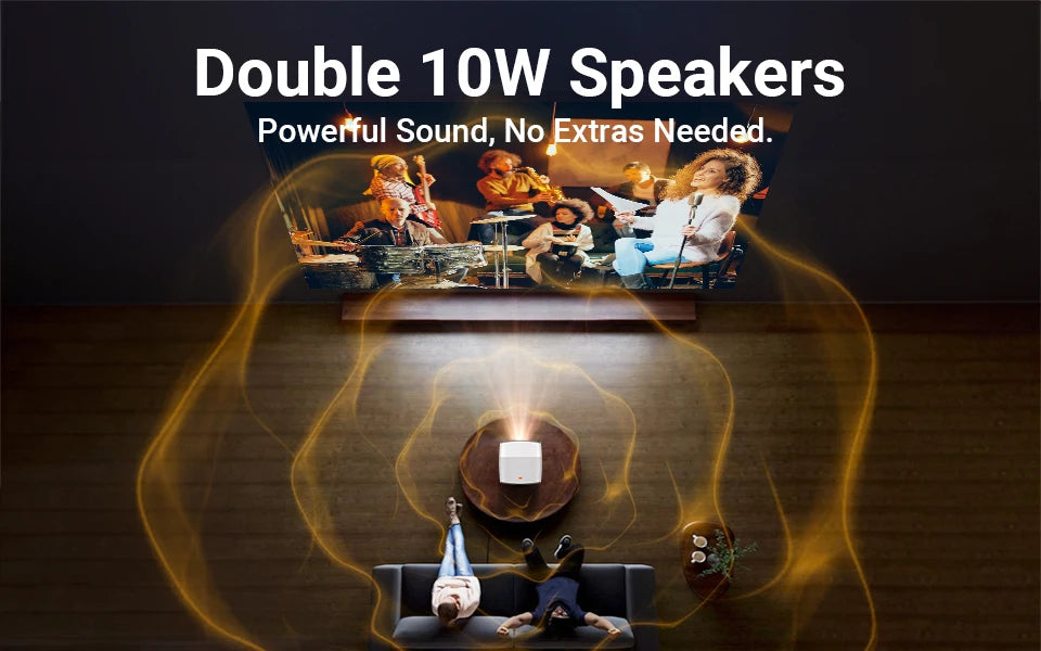 Smart Projector – Full HD 1080P, 4K Support, WiFi & Bluetooth