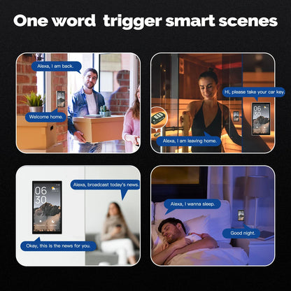 Smart Home Touch Control Panel with WiFi, Built-In Zigbee Hub & Alexa Voice Control