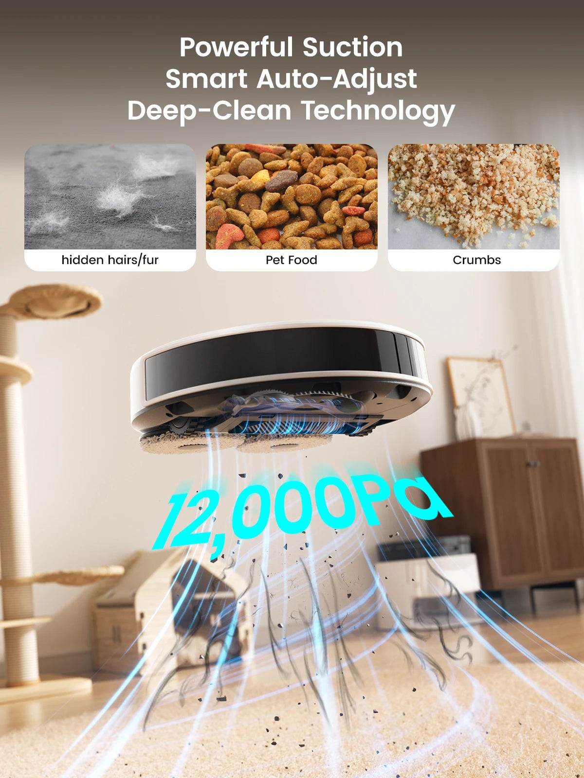 Lefant M3/M3L Robot Vacuum & Mop – 12000Pa Smart Cleaning System