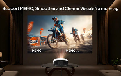 Smart Projector – Full HD 1080P, 4K Support, WiFi & Bluetooth