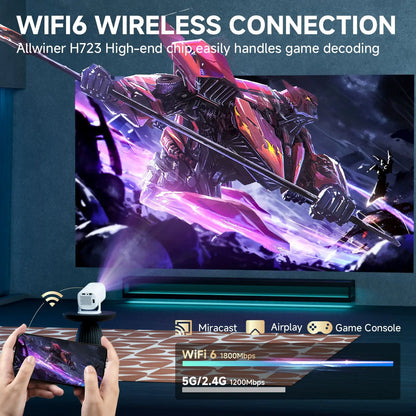 P30 Pro Mini Projector – Android 14, WiFi 6 & 4K Support