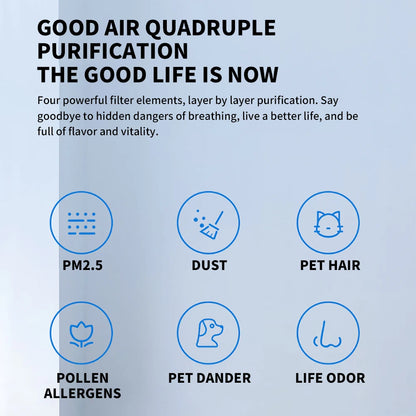 Smart Air Purifier 4 Lite – HEPA, PM2.5 Sensor & Smart App Control