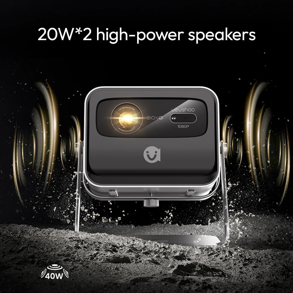 Smart Projector – 2200 ANSI, Full HD 1080P, 4K Support, Android TV